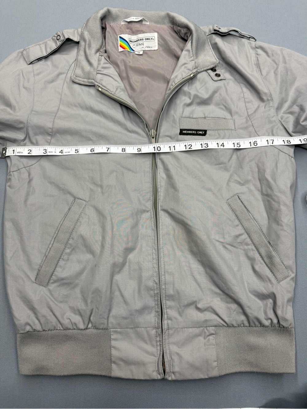 Members Only Vintage Light Gray Boys Jacket - Picture 6 of 9